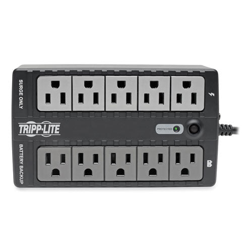 Image of Tripp Lite by Eaton Internet Office Ultra-Compact Desktop Standby UPS, 10 Outlets, 550 VA, 420 J