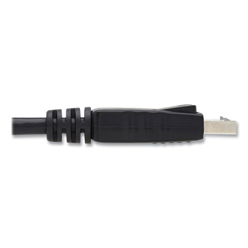 Image of Tripp Lite by Eaton DisplayPort Cable with Latches (M/M), 6 ft, Black