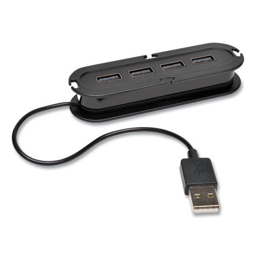 Image of Tripp Lite by Eaton Usb 2.0 Ultra-Mini Compact Hub With Power Adapter, 4 Ports, Black