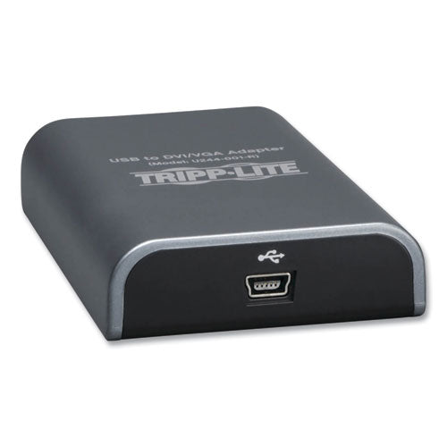 Image of Tripp Lite by Eaton USB 2.0 to DVI/VGA External Multi-Monitor Video Card, 128 MB SDRAM, 4", Black