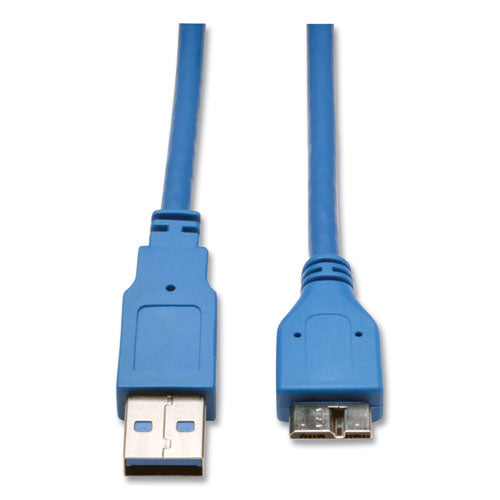 Image of Tripp Lite by Eaton USB 3.0 SuperSpeed Device Cable, 3 ft, Blue
