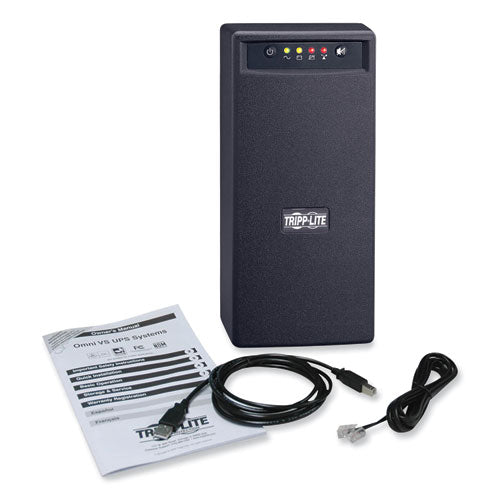 Image of Tripp Lite by Eaton OmniVS Line-Interactive UPS Tower, 8 Outlets, 1,000 VA, 510 J