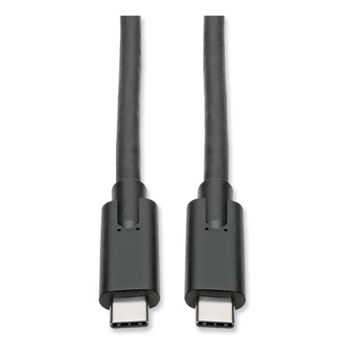 Image of Tripp Lite by Eaton USB 3.1 Gen 1 (5 Gbps) Cable, USB Type-C (USB-C) to USB Type-C (M/M), 5 A, 6 ft, Black