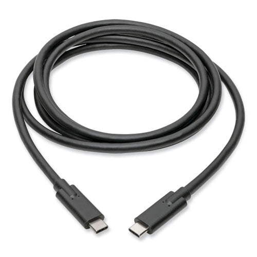 Image of Tripp Lite by Eaton USB 3.1 Gen 1 (5 Gbps) Cable, USB Type-C (USB-C) to USB Type-C (M/M), 5 A, 6 ft, Black