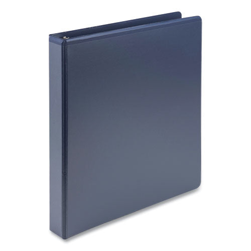 Image of Samsill® Earth's Choice Plant-Based BOHO D-Ring View Binders, 1" Capacity, 11 x 8.5, Indigo, 2/Pack