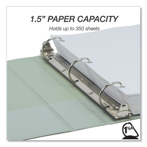 Image of Samsill® Earth's Choice Plant Based BOHO D-Ring View Binders, 1.5" Capacity, 11 x 8.5, Sage, 2/Pack