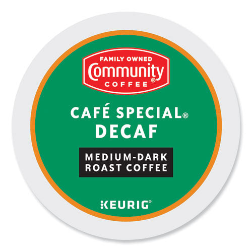Image of Community Coffee® Cafe Special Decaf K-Cup, 24/Box