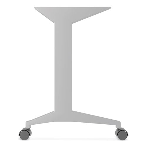 Image of Alera® Alera Modern Teacher Series Pedestal Desk, Left-Side Pedestal: Box/Box/File, 60" x 24" x 28.75", White/Silver