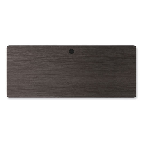 Image of Alera® Alera Modern Teacher Series Pedestal Desk, Left-Side Pedestal: Box/Box/File, 60" x 24" x 28.75", Charcoal Woodgrain/Gray
