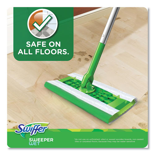 Image of Swiffer® Wet Refill Cloths, 10 x 8, Lavender Vanilla and Comfort, White, 36/Carton