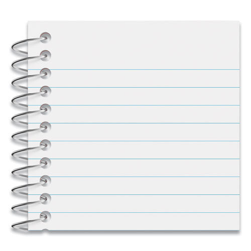 Image of Universal® Wirebound Memo Book, Narrow Rule, Red Cover, (50) 5 x 3 Sheets, 12/Pack