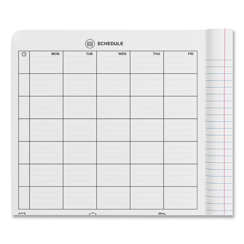 Image of Universal® Composition Book, Wide/Legal Rule, Black Marble Cover, (100) 9.75 x 7.5 Sheets, 6/Pack