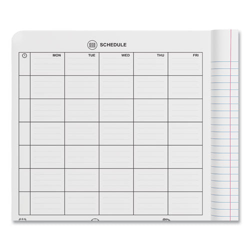 Image of Universal® Composition Book, Medium/College Rule, Black Marble Cover, (100) 9.75 x 7.5 Sheets