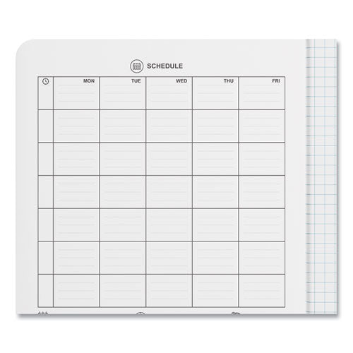 Image of Universal® Quad Rule Composition Book, Quadrille Rule (4 sq/in), Black Marble Cover, (100) 9.75 x 7.5 Sheets, 6/Pack