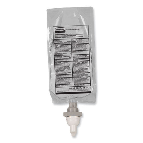 Image of Rubbermaid® Commercial AutoFoam Refill With Alcohol Foam Hand Sanitizer, Clear, 1,000 mL, Fragrance-Free, 4/Carton