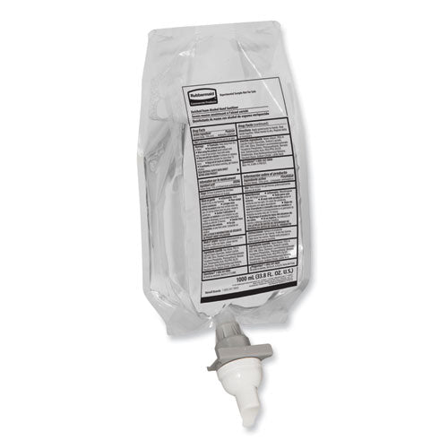 Image of Rubbermaid® Commercial AutoFoam Refill With Alcohol Foam Hand Sanitizer, Clear, 1,000 mL, Fragrance-Free, 4/Carton