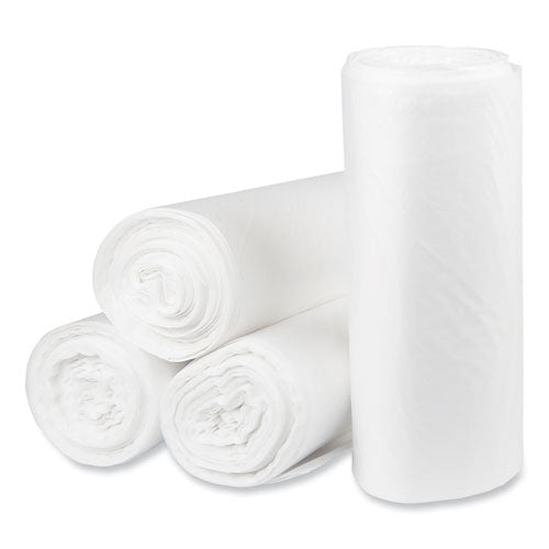 Image of Pitt Plastics Eco Strong Plus Can Liners, 40 gal, 14 mic, 40" x 46", Natural, Perforated Roll, 250/Carton