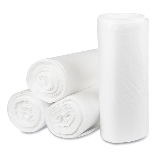 Image of Pitt Plastics Eco Strong Plus Can Liners, 40 gal, 1.35 mil, 40" x 46", Natural, Perforated Roll, 100/Carton