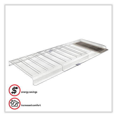 Image of deflecto® Under Furniture Air Deflector, 11 x 20 x 1.25, Clear