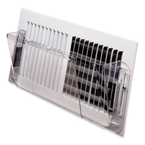 Image of deflecto® Adjustable Sidewall Register Air Deflector, 10 x 3 x 5.5, Clear