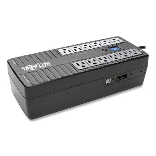 Image of Tripp Lite by Eaton ECO Series Energy-Saving Standby UPS, 12 Outlets, 850 VA, 420 J