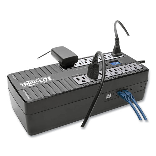 Image of Tripp Lite by Eaton ECO Series Energy-Saving Standby UPS, 12 Outlets, 850 VA, 420 J