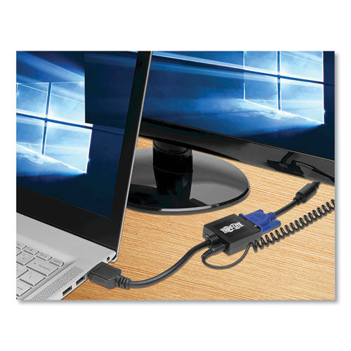 Image of Tripp Lite by Eaton HDMI to VGA with Audio Converter Cable, 6", Black