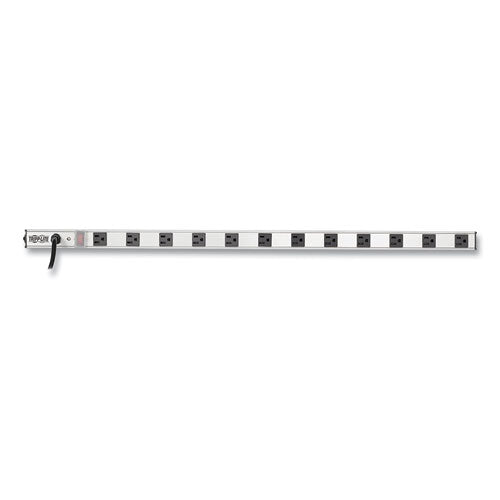 Image of Tripp Lite by Eaton Vertical Power Strip, 12 Outlets, 15 ft Cord, Silver
