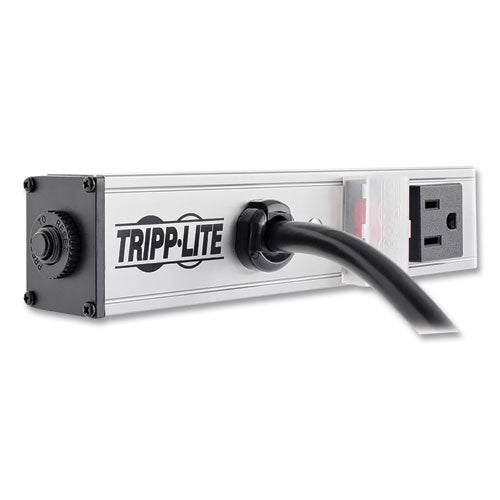 Image of Tripp Lite by Eaton Vertical Power Strip, 12 Outlets, 15 ft Cord, Silver