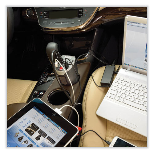 Image of Tripp Lite by Eaton PowerVerter Ultra-Compact Car Inverter, 200 W, Two AC Outlets/Two USB Ports