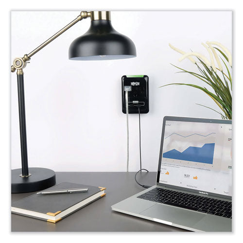 Image of Tripp Lite by Eaton Protect It! Surge Protector, 3 AC Outlets/2 USB Ports, 540 J, Black