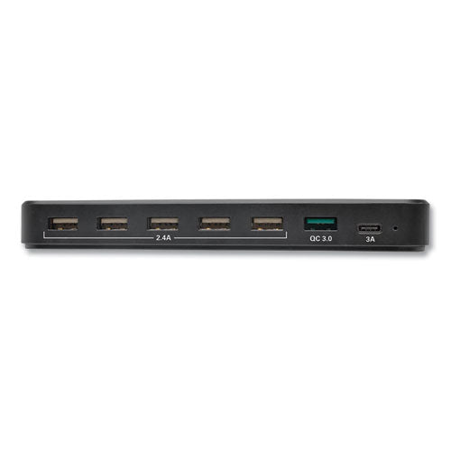 Image of Tripp Lite by Eaton USB Charging Station with Quick Charge 3.0, 7 Devices, 4.9 x 2.6 x 6.6, Black