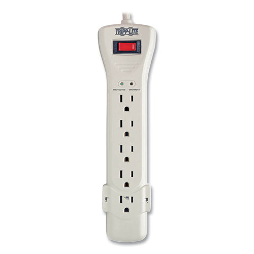 Image of Tripp Lite by Eaton Protect It! Surge Protector, 7 AC Outlets, 7 ft Cord, 2,160 J, Light Gray