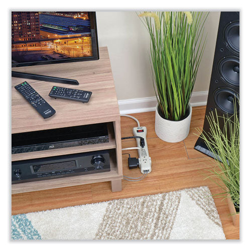 Image of Tripp Lite by Eaton Protect It! Surge Protector, 7 AC Outlets, 15 ft Cord, 2,520 J, Light Gray