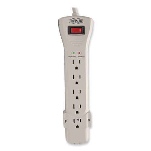 Image of Tripp Lite by Eaton Protect It! Surge Protector, 7 AC Outlets, 15 ft Cord, 2,520 J, Light Gray