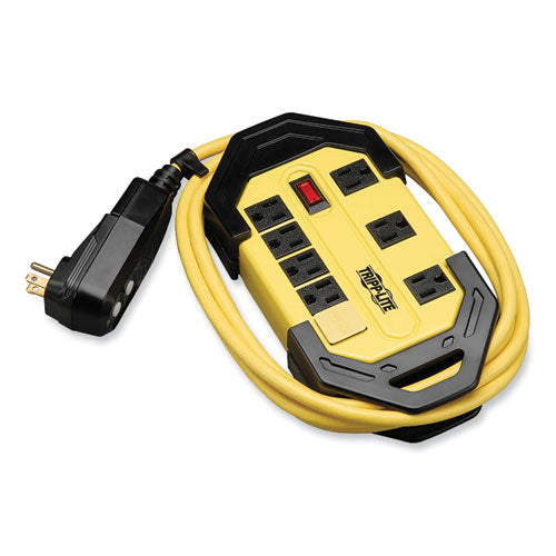 Image of Tripp Lite by Eaton Power It! Safety Power Strip with GFCI Plug, 8 Outlets, 12 ft Cord, Yellow/Black