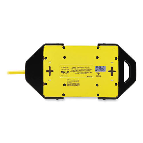Image of Tripp Lite by Eaton Power It! Safety Power Strip with GFCI Plug, 8 Outlets, 12 ft Cord, Yellow/Black