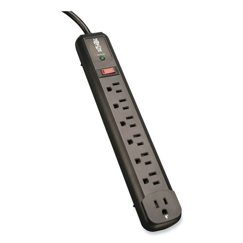 Image of Tripp Lite by Eaton Protect It! Surge Protector, 7 AC Outlets, 4 ft Cord, 1,080 J, Black