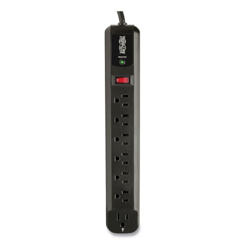 Image of Tripp Lite by Eaton Protect It! Surge Protector, 7 AC Outlets, 4 ft Cord, 1,080 J, Black