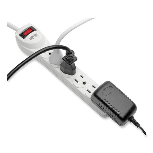 Image of Tripp Lite by Eaton Protect It! Home Computer Surge Protector, 6 AC Outlets, 2 ft Cord, 180 J, Light Gray
