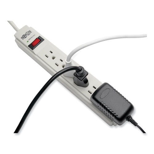 Image of Tripp Lite by Eaton Protect It! Surge Protector, 6 AC Outlets, 4 ft Cord, 790 J, Light Gray