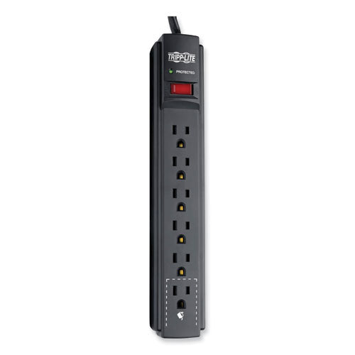 Image of Tripp Lite by Eaton Protect It! Surge Protector, 6 AC Outlets, 6 ft Cord, 790 J, Black