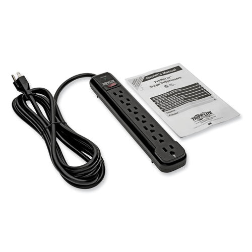 Image of Tripp Lite by Eaton Protect It! Surge Protector, 7 AC Outlets, 12 ft Cord, 1,080 J, Black