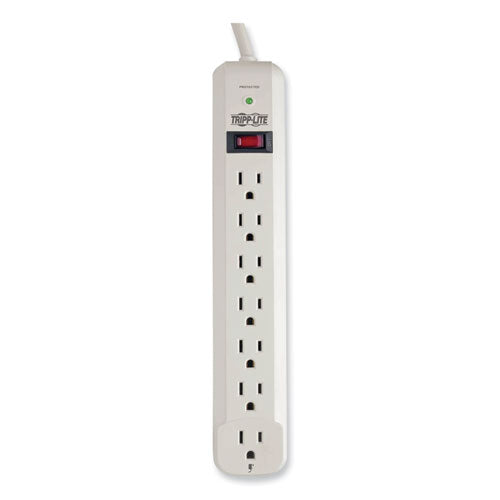Image of Tripp Lite by Eaton Protect It! Surge Protector, 7 AC Outlets, 12 ft Cord, 1,080 J, Light Gray