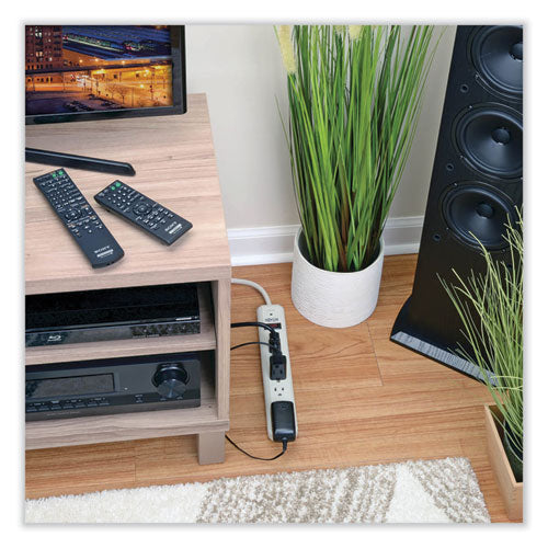 Image of Tripp Lite by Eaton Protect It! Surge Protector, 7 AC Outlets, 12 ft Cord, 1,080 J, Light Gray