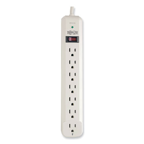 Image of Tripp Lite by Eaton Protect It! Surge Protector, 7 AC Outlets, 25 ft Cord, 1,080 J, Light Gray