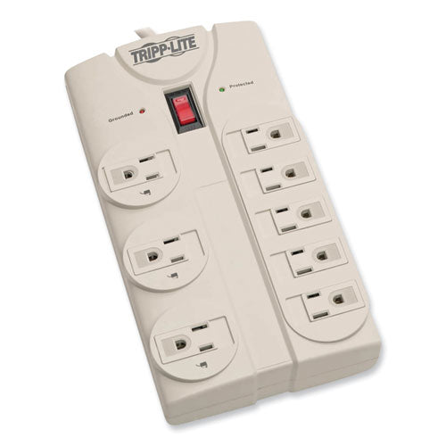 Image of Tripp Lite by Eaton Protect It! Surge Protector, 8 AC Outlets, 8 ft Cord, 1,440 J, Light Gray