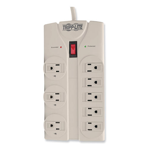 Image of Tripp Lite by Eaton Protect It! Surge Protector, 8 AC Outlets, 8 ft Cord, 1,440 J, Light Gray
