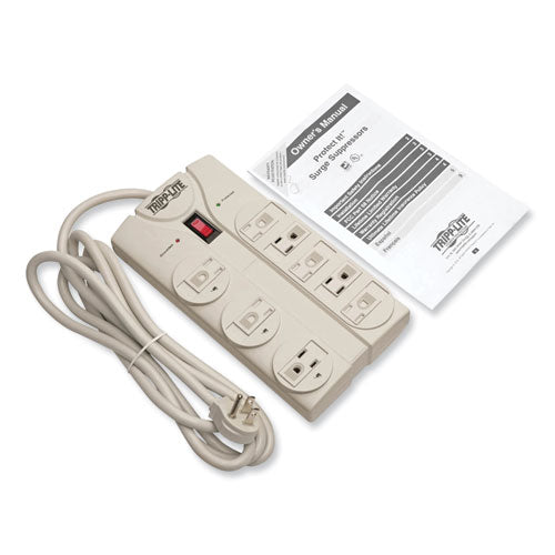 Image of Tripp Lite by Eaton Protect It! Surge Protector, 8 AC Outlets, 8 ft Cord, 1,440 J, Light Gray