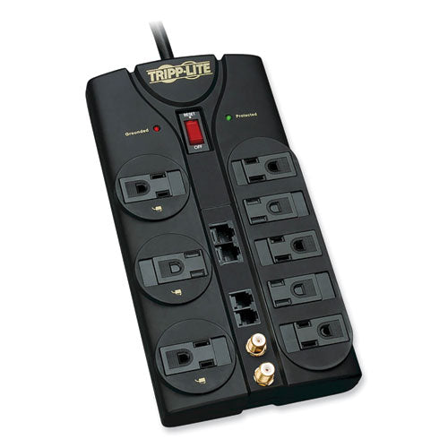 Image of Tripp Lite by Eaton Protect It! Surge Protector, 8 AC Outlets, 10 ft Cord, 3,240 J, Black